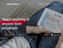 Tablet Screenshot of educreations.com